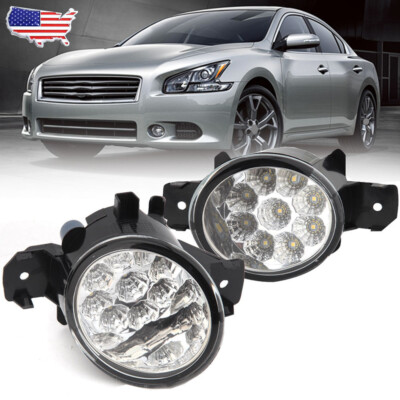FIT FOR NISSAN MAXIMA 2009-2014 FRONT BUMPER FOG LIGHTS DRIVING LAMPS CLEAR LENS