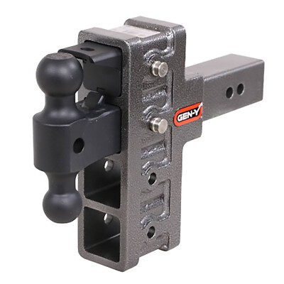Gen-Y Hitch Mega Duty 6'' Offset Drop 2.5'' Receiver w/ Ball Mount & Pintle Lock