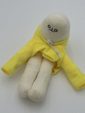 Banana Man Plush Stuffed toy Yellow Doll Wears Hoodie Posable