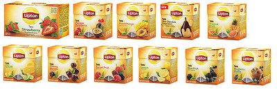 NEW Lipton Tea - 20 silk PYRAMID bags - BIG CHOICE - GREAT TASTE - BLACK TEA - 