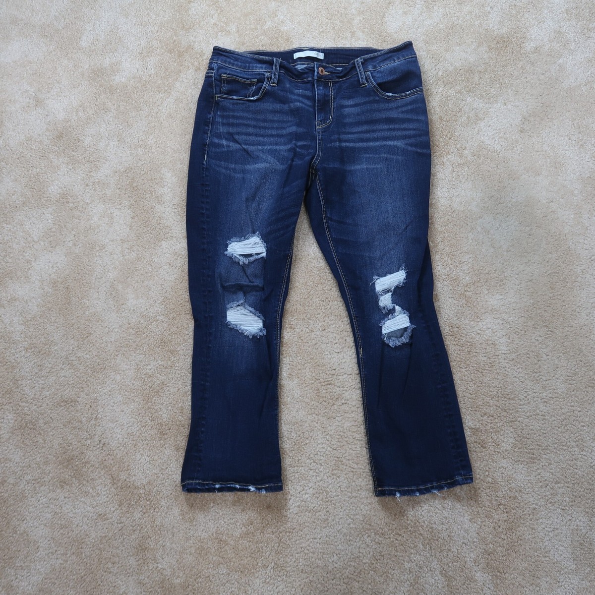 Daytrip Virgo Bootcut Womens 32 Blue stretch Denim Mid Rise Jeans