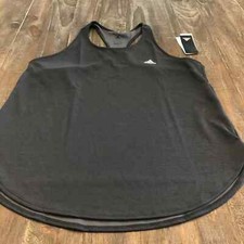 Women's Adidas Workout Tank - Size L in Grey / Black - GT5458 - New With Tags
