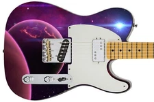 Guitar Skin Axe Wrap Re-skin Electric Bass Reface DIY Planet Funk Pop 1584