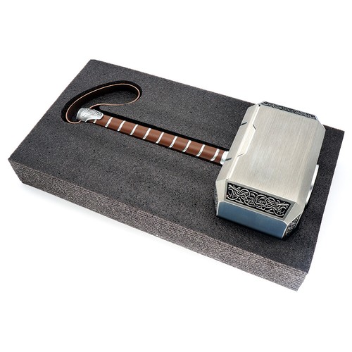 Cattoys Marvel Avengers Endgame Full Metal 1:1 Thor Hammer Mjolnir Cosplay Model - Picture 10 of 11