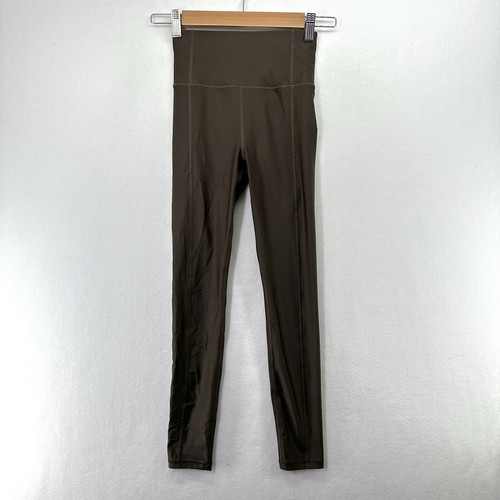 Sweaty Betty Super Soft Yoga Leggings - 7/8 Length - Cacao Brown Sz XXS - Picture 2 of 12