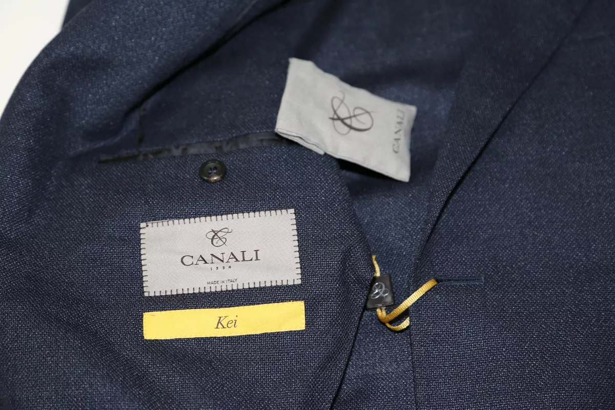 Canali blue blazer store