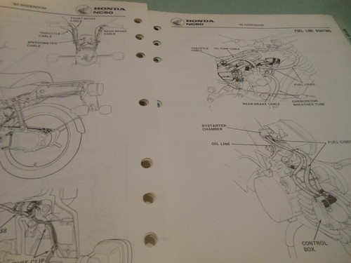 Honda OEM 77-82 NC50 79-81 NA50 Service Manual & Addendum + Bulletins # 6114707 - Picture 13 of 18