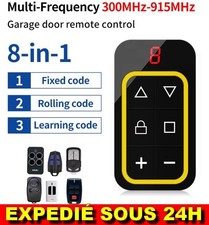 ✅ Télécommande Universelle Garage Duplicateur Clé Porte 8 Canaux 300-915Mh 433Mh