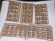 Five Complete Sets ESCI British Paratrooper Soldier (250) Figures 1/72 #208 