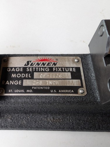 Sunnen CF-1126 Dial Bore Gauge 2-8" Setting Fixture With Case - Picture 14 of 24
