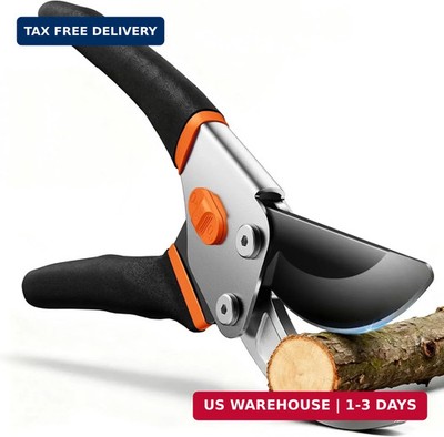 VOTREK  Pruning Shears, 8.5'' Professional Garden Pruner with Jam-Proof Spring & 