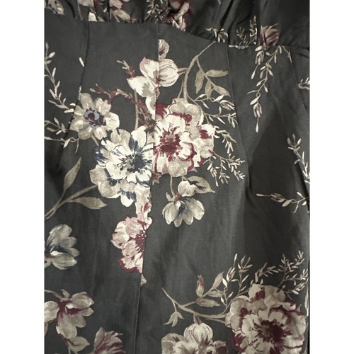 Torrid Women's Plus Size Peplum Challis Corset Top, Grey Floral, Size 3 3X, New - Picture 6 of 9