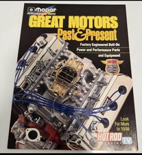 Mopar Performance Parts Great Motors Past Present Brochure 1998 Promo Mopar Performance Parts Great Motors Past Present Brochure 1998 Promo