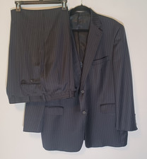 AUSTIN REED MENS WOOL SUIT STRIPED SIZE 42 REG