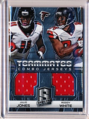 2014 PANINI SPECTRA JULIO JONES, RODDY WHITE TEAMMATES COMBO JERSEYS 70/99