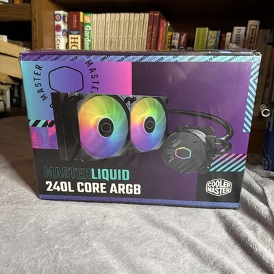 Cooler Master MasterLiquid 240L Core 240mm Close-Loop AIO Liquid Cooler, ARGB