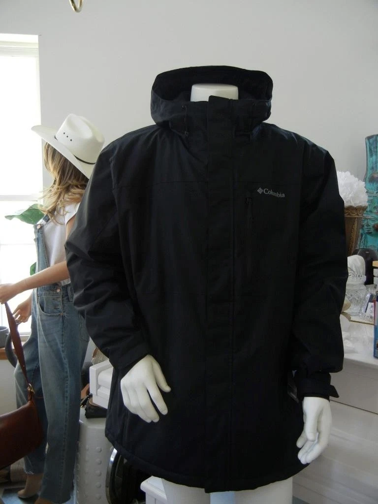 COLUMBIA TIPTON PEAK III OMNI-TECH HEAT BLK HOODED INSULATED THERMAL JACKET 2XT