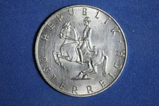 1961 Austria 5 Schilling Silver Coin #M25371