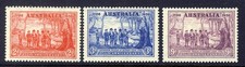 AUSTRALIA KG VI 1937 150th. Anniversary of New South Wales SG 193 to SG 195 MINT