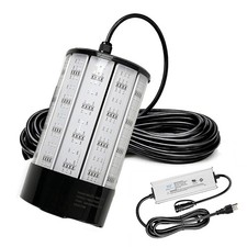 NS 120W 15,000LM Green Underwater Fishing Light, 110V AC  12V DC Dual Power,