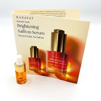 Ranavat Brightening Saffron Serum 0.1oz / 3mL Travel Size Sample