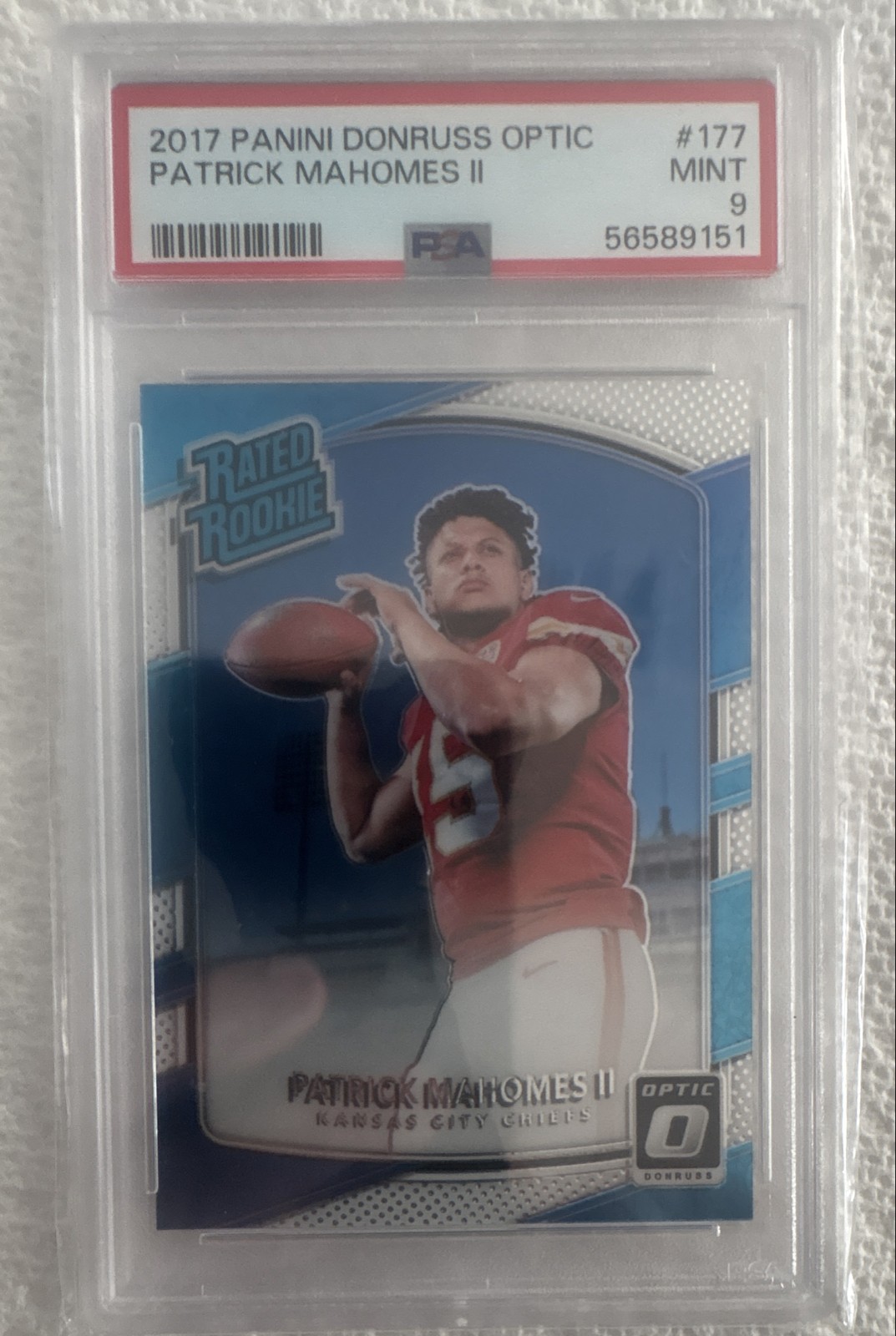 2017 Donruss Optic - Rated Rookie Patrick Mahomes II #177 (RC)