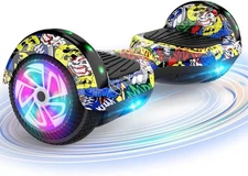 Hoverboard Electric 6.5'' Flash LED Bluetooth for Kids Self-Balancing eScooter