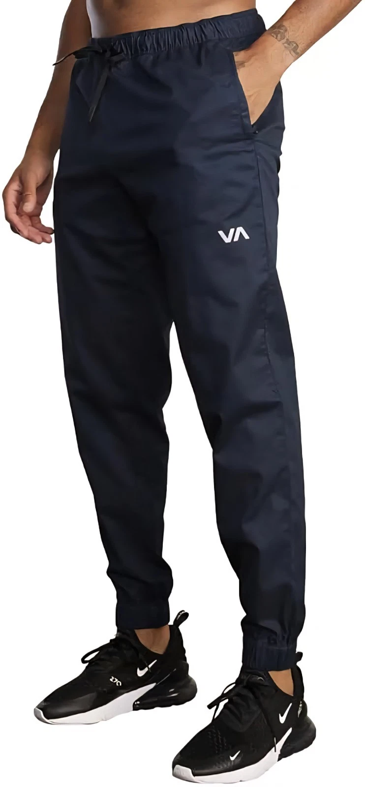 RVCA Spectrum Cuffed Track Pants Men's Elastic Sport Joggers Navy NEW NWT Large