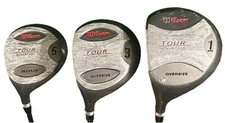 Wilson Tour Advantage Oversize Wood Set 1w,3w,5w LH Regular Graphite New Grips