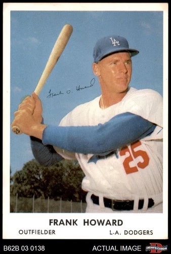 1962 Bell Brand Dodgers Baseball Frank Howard #25 PSA 6