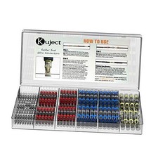 PCS Solder Seal Heat Shrink Butt Connectors, Waterproof Wire Connectors Kit 200