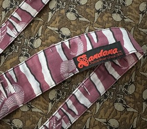 Sandana Purple Snake Stripe Vertical Headband Purp Vert Red Tag Paintball