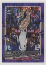 2020-21 Panini Donruss Optic Purple Shock Prizm Zach Collins #124 0l88