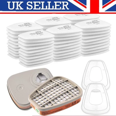 Respirator Paint Spraying Face Gas Mask Replace Fitting For 3M 6800 6200 7502