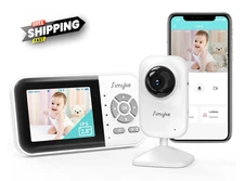 Simyke Video Baby Monitor BME28-1 WiFi Baby Camera,2.8" Display and App Control
