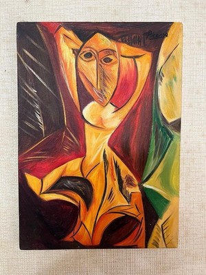 Pablo Picasso - Amazing Oil Painting - Signed - Stamped - A1