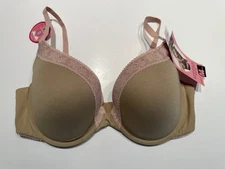 NWT Maidenform Custom Lift T-Shirt Underwire Bra 09631 38D Beige