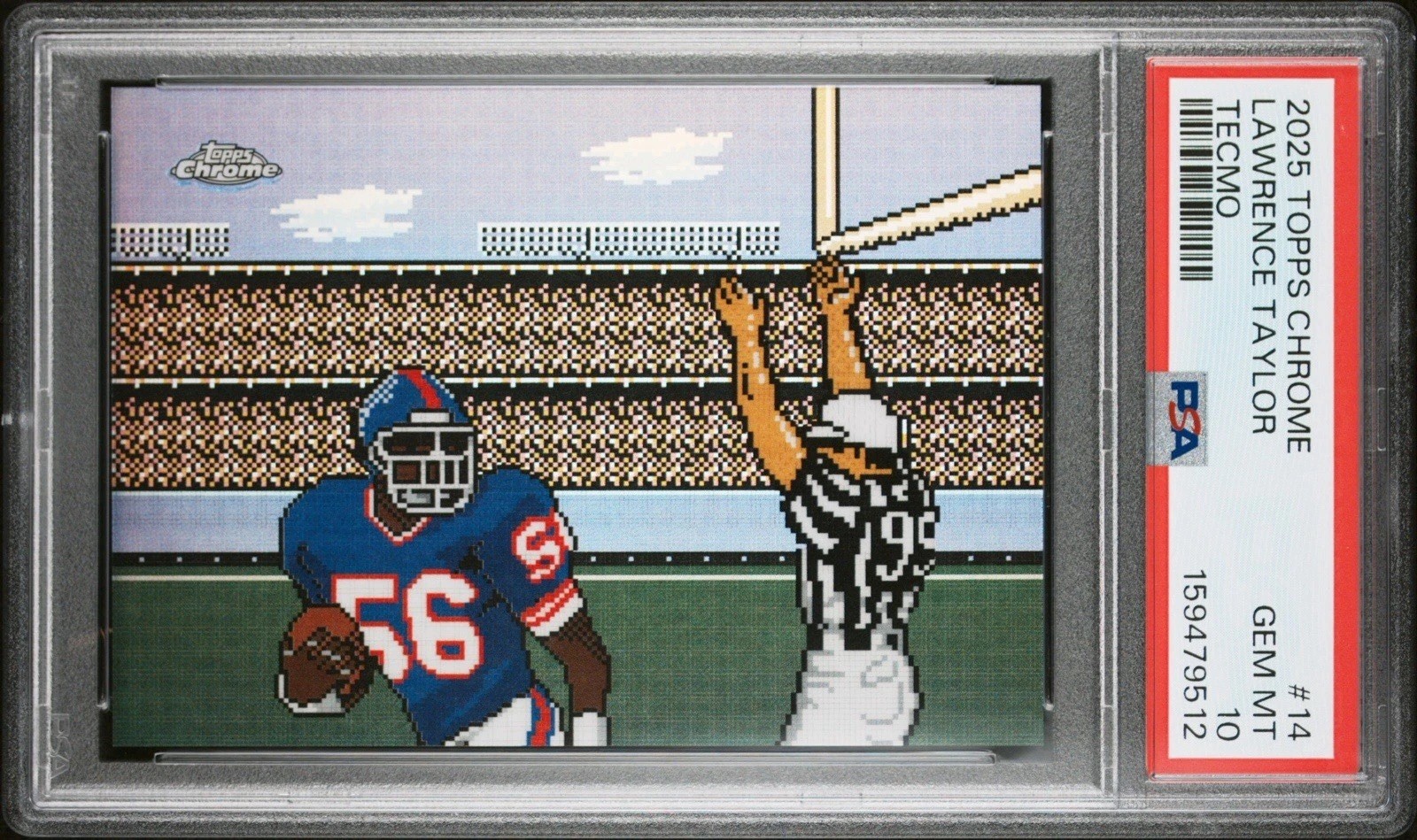 2025 TOPPS CHROME TECMO #14 LAWRENCE TAYLOR PSA 10