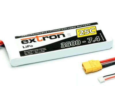 2S Lipo Extron X2 LiPo 2S 7,4V 3500mAh 25C/50C