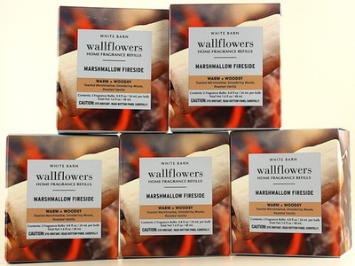 QTY 10  - Bath & Body Works MARSHMALLOW FIRESIDE Wallflowers Home Oil Refills