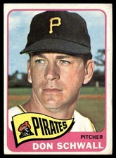 1965 Topps Don Schwall VG+ Pittsburgh Pirates #362
