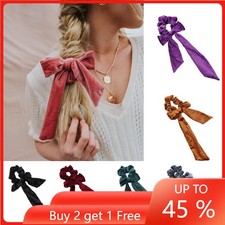 Hair Band Bow Ribbon Hair Rope Ring Ties Elastic Scarf Women Girl Scrunchie