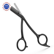 Eyebrow Scissors Stainless Steel with Comb Precision Grooming Kit BEZOX Trimmer