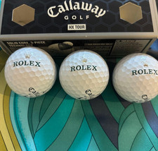 Callaway Rolex Golf Tee Marker Golf Ball Set Rare Item From JAPAN