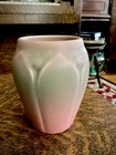 Vase Rookwood Pottery 6432 Cabinet Small Scalloped Chartreuse Mid Century 1953