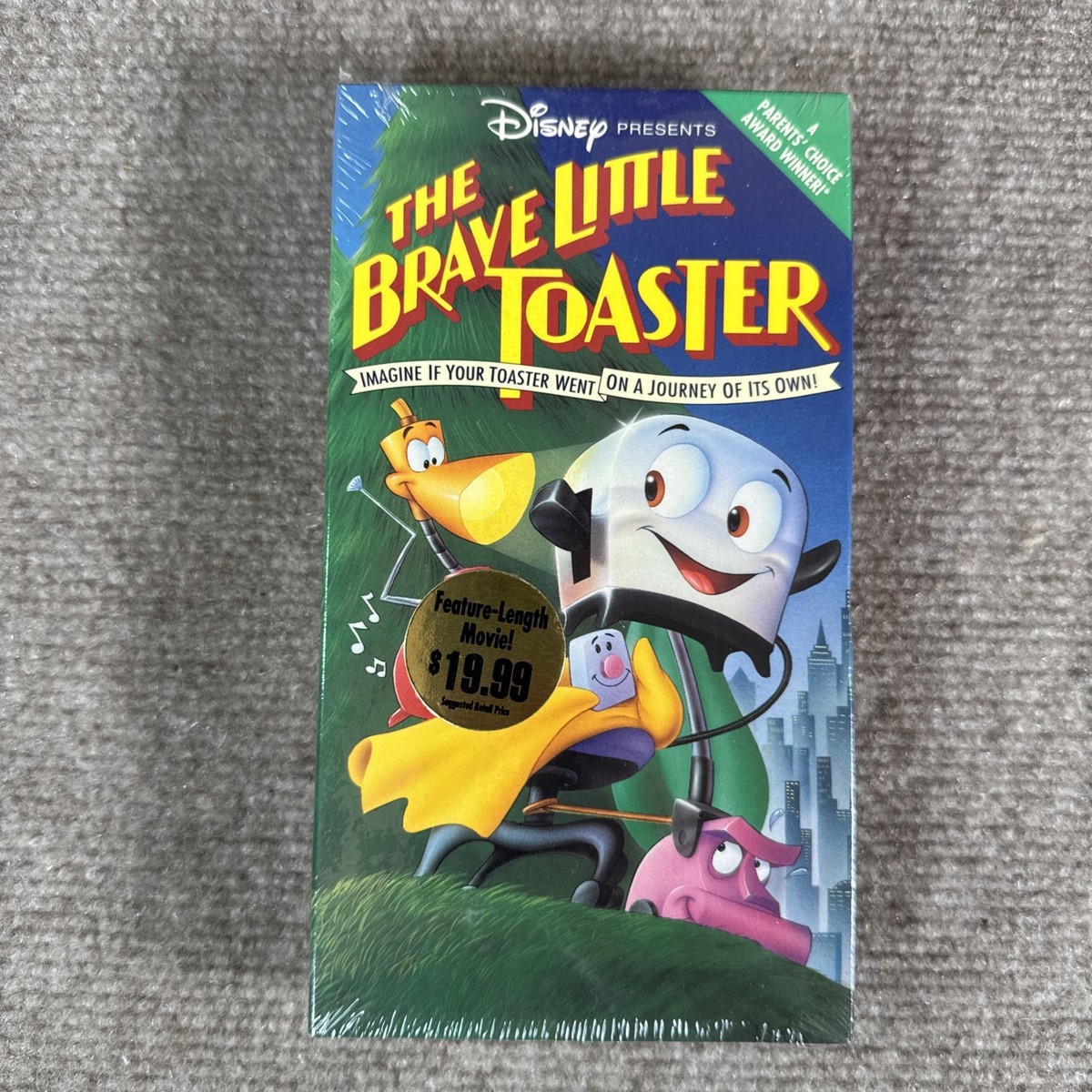 NOS Disney's The Brave Little Toaster Movie Vhs 1988 Rare Slip