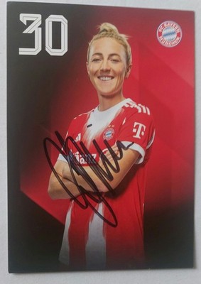 Carolin Simon Autogrammkarte FC Bayern München Frauen 2025-26 Handsigniert
