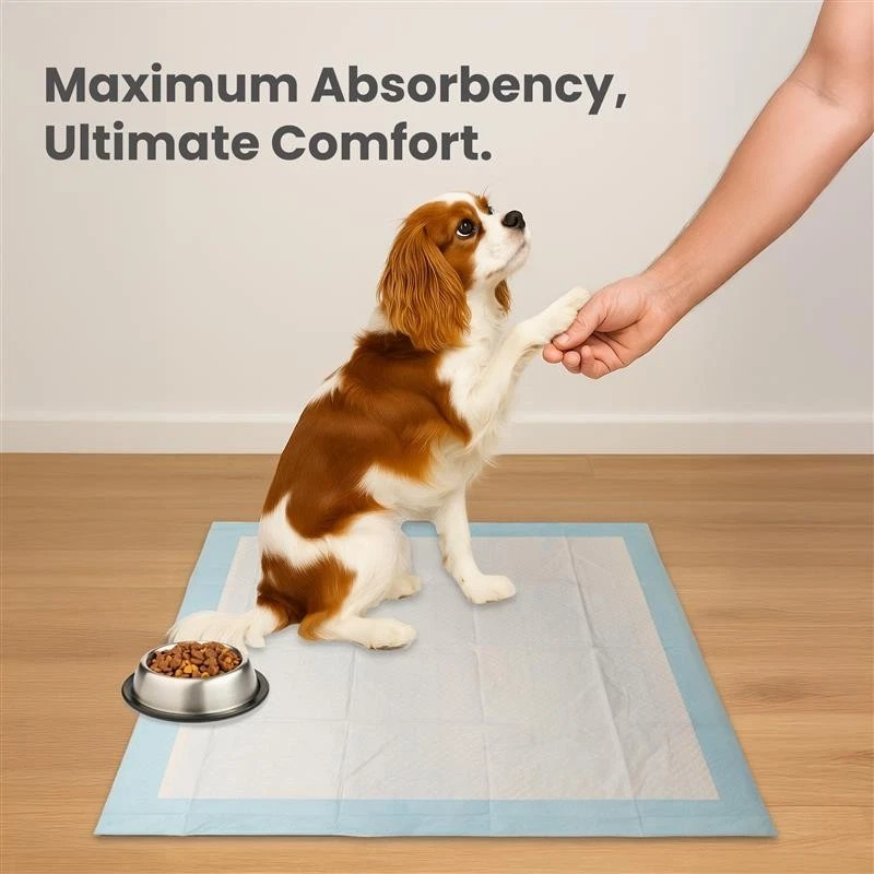 Pet Pads XL for Dogs Ultra-Absorbent Unscented Blue Pet Training Pads: 24" x 36" - Image 4 of 4