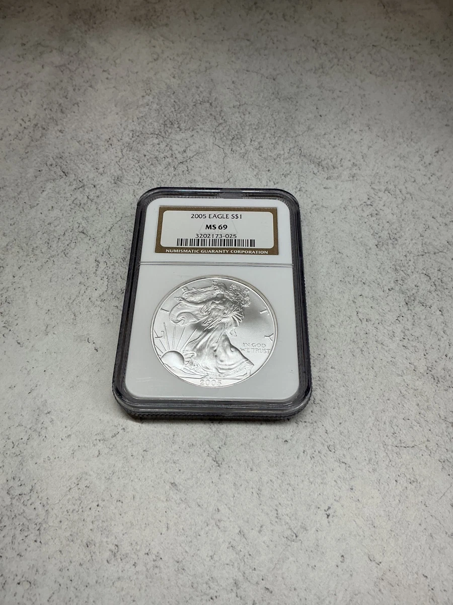 American Eagle MS 69 Graded 2005 Silver Bullion Coins for sale | eBay