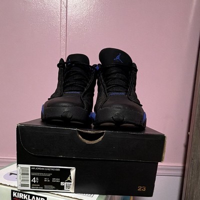 Jordan Air Jordan 13 Retro GS Low Top Sneakers 4.5Y Black Blue 